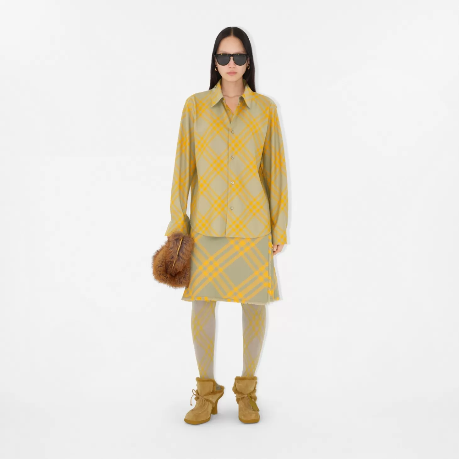 Burberry Solglasögon med rund ram*Män/Kvinnor Solglasögon | Solglasögon