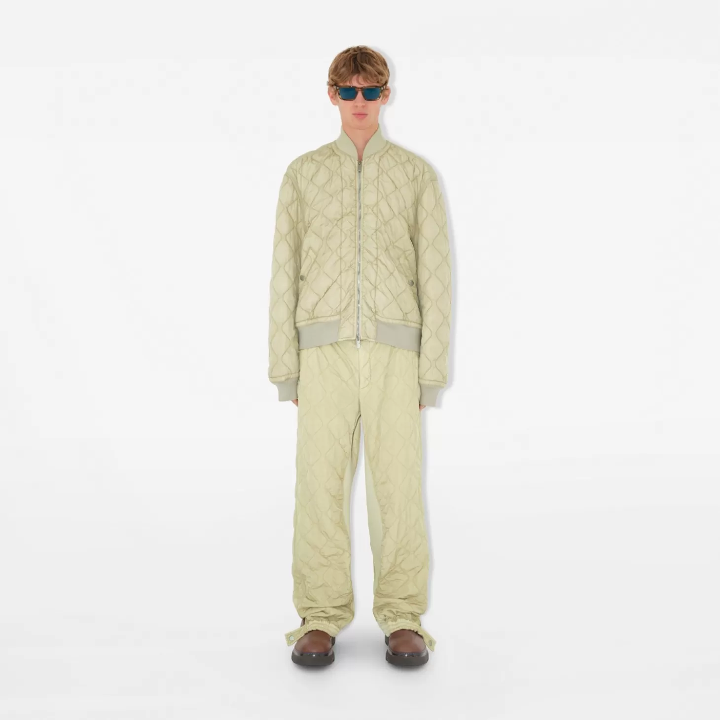 Burberry Stripe fyrkantiga solglasögon*Män Solglasögon