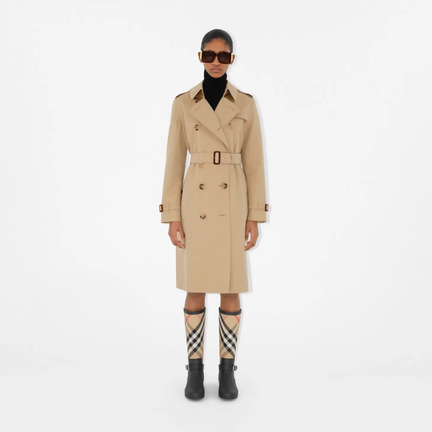 Burberry Tb fyrkantiga solglasögon*Kvinnor Solglasögon