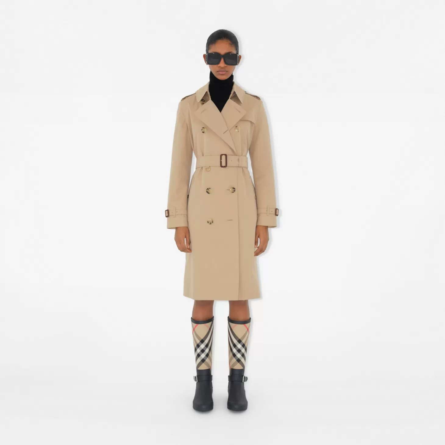 Burberry Tb fyrkantiga solglasögon*Kvinnor Solglasögon