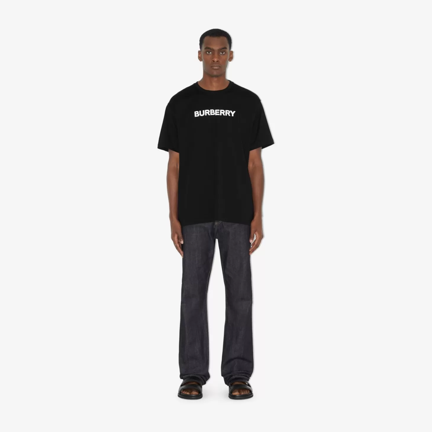 Burberry T-shirt i bomull med logotyptryck*Män Polos & T-shirts