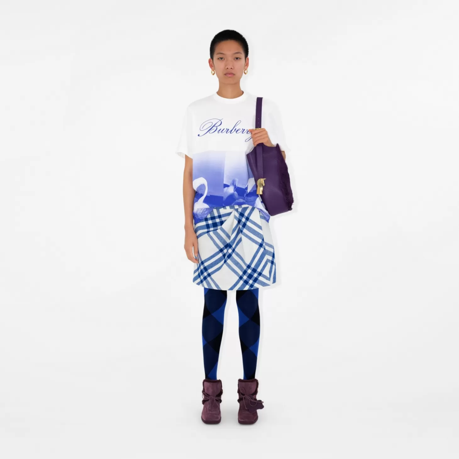 Burberry T-shirt med svantryck*Kvinnor T-shirts