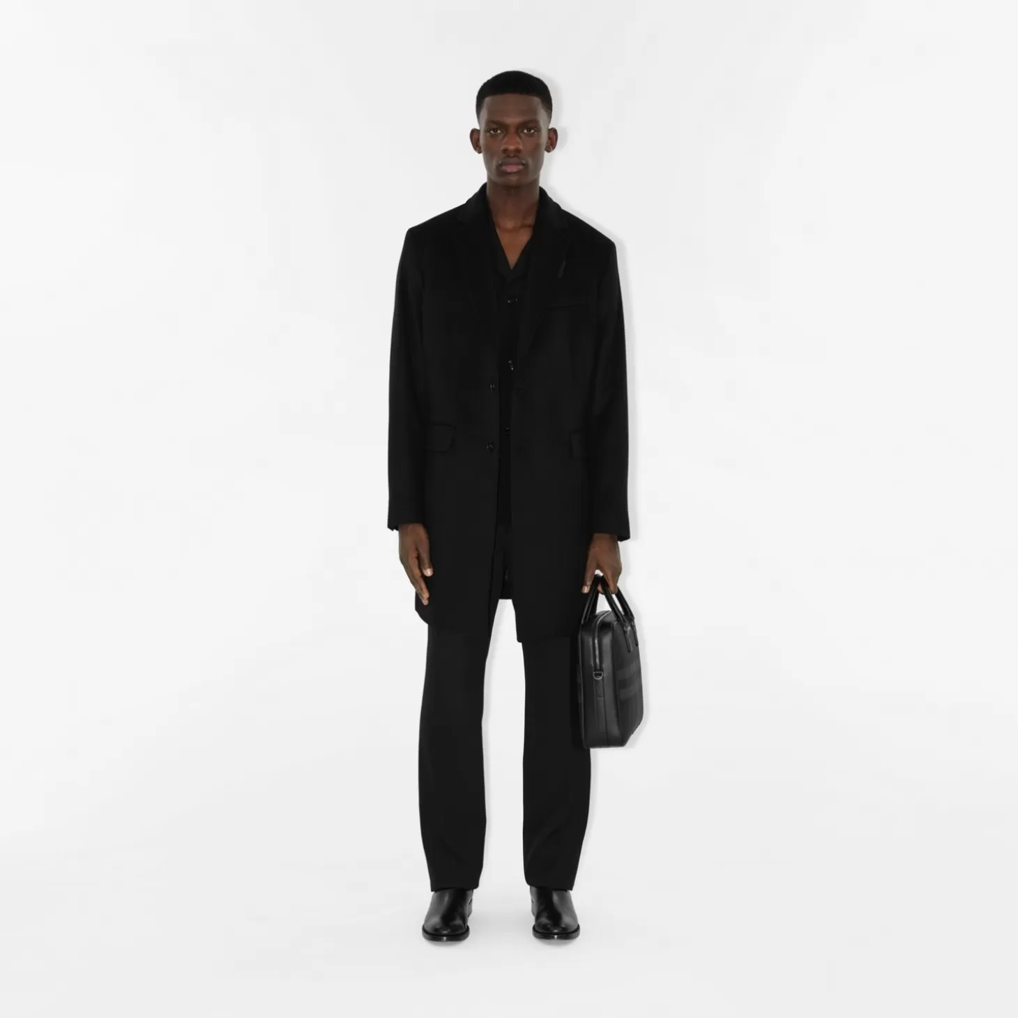Burberry Ull Cashmere Skräddarsydd kappa*Män Kaffor och jackor