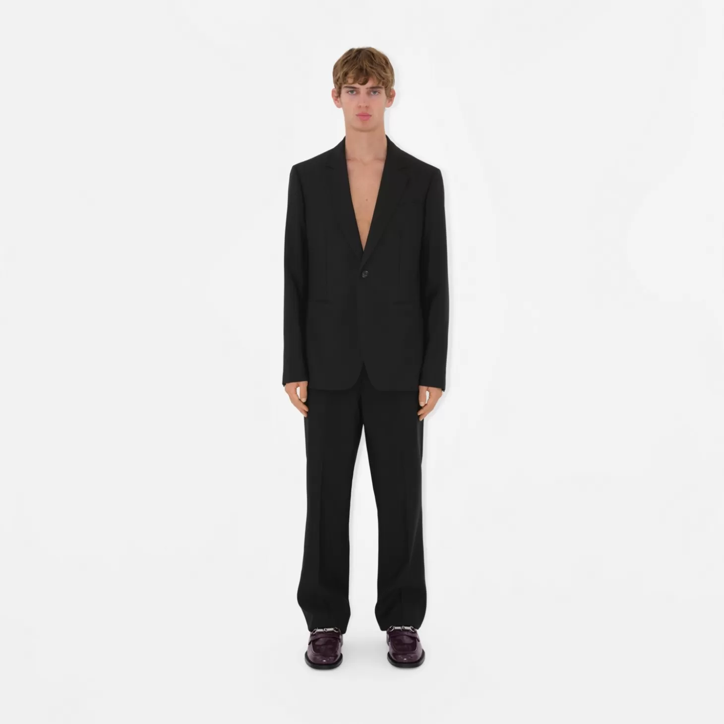 Burberry Ull skräddarsydd jacka*Män Blazers & Skräddarsy