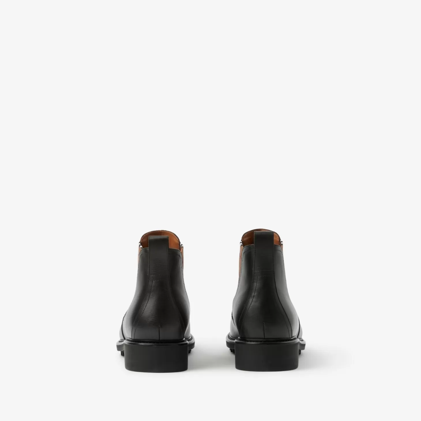 Burberry Vintage Check Detail Läder Chelsea Boots*Män Stövlar