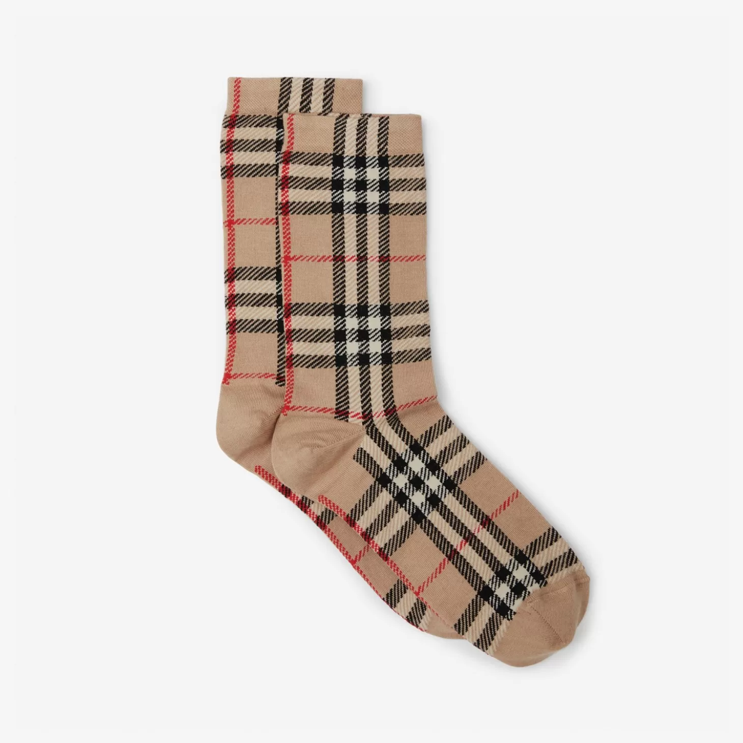 Burberry Vintage Check Intarsia Cotton Cashmere Blend strumpor*Kvinnor Strumpor och strumpbyxor