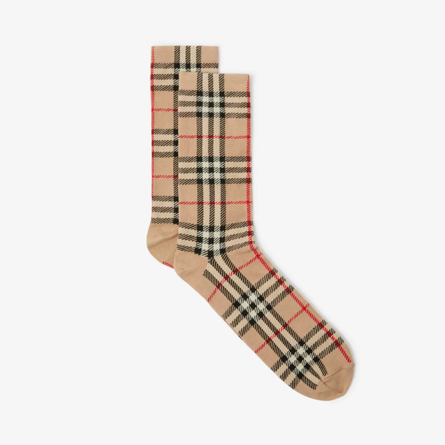 Burberry Vintage Check Intarsia Cotton Cashmere Blend strumpor*Män Strumpor