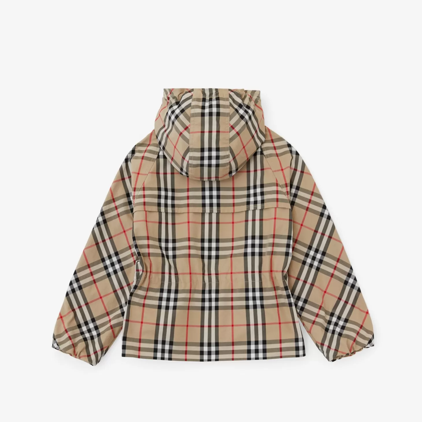 Burberry Vintage rutig huvjacka i bomull*Barn Badkläder | Kaffor och jackor