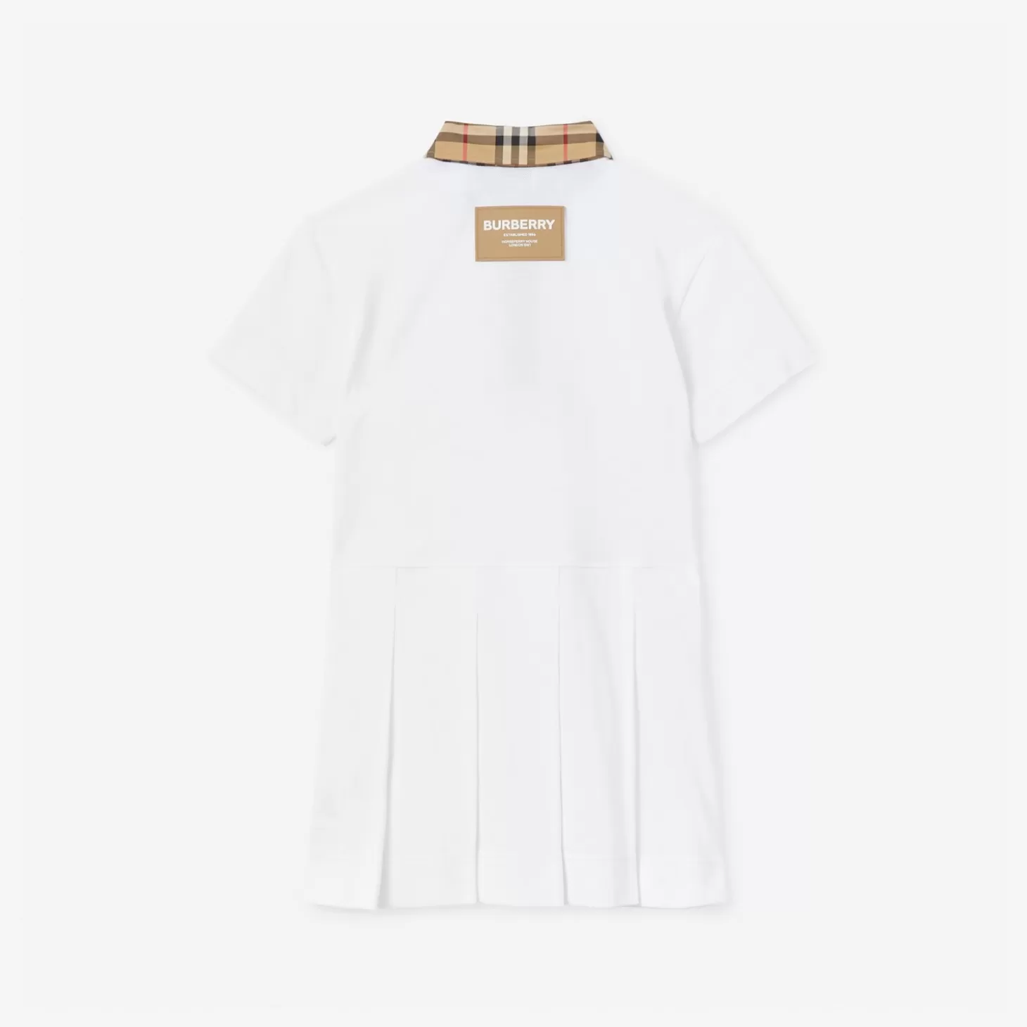Burberry Vintage rutig pikéklänning i bomullspiké*Barn Badkläder | Klänningar och jumpsuits