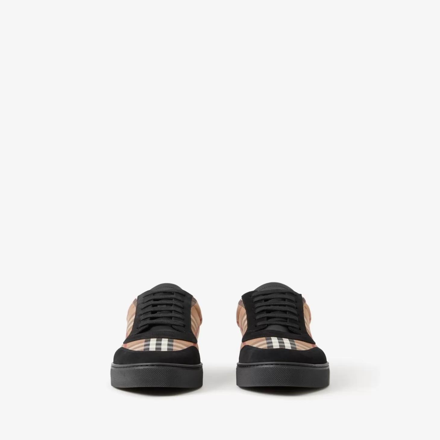 Burberry Vintage Rutig Sneakers i bomull och mocka*Män Sneakers
