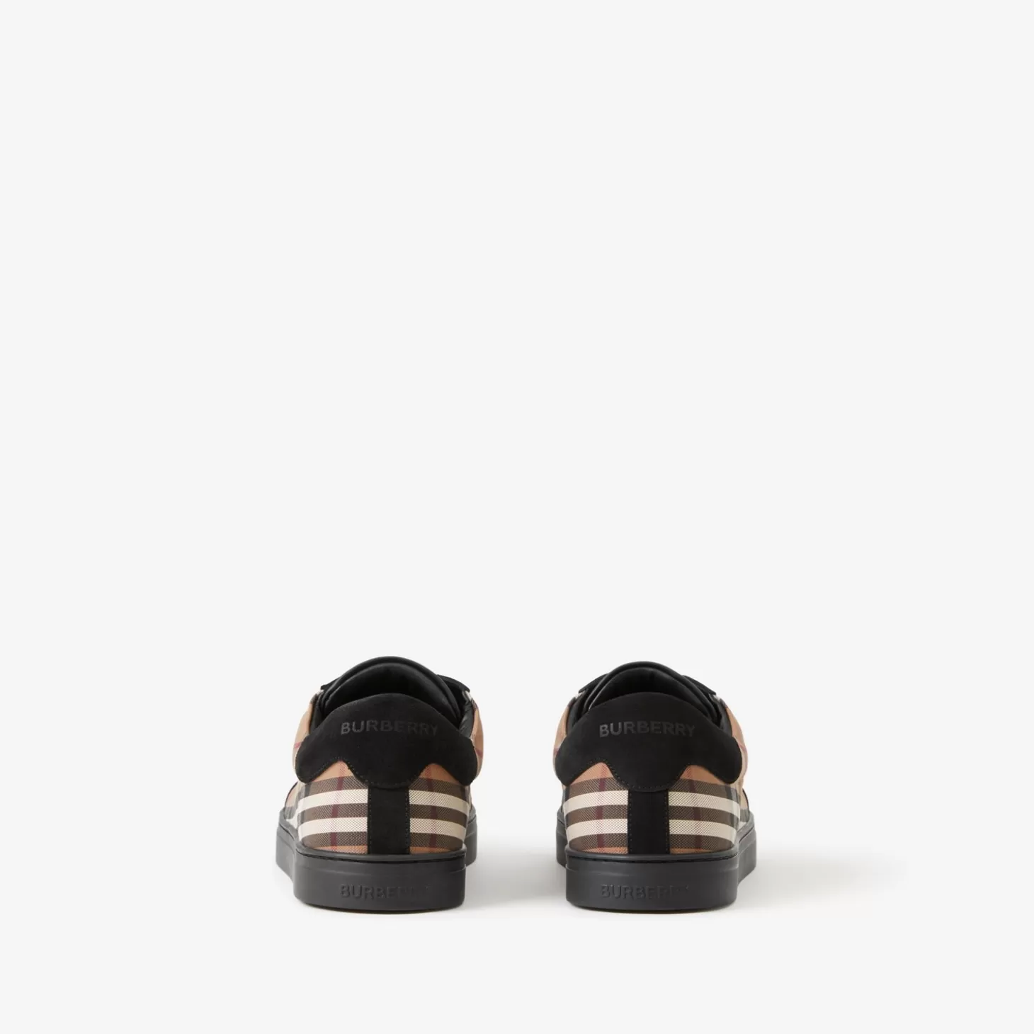 Burberry Vintage Rutig Sneakers i bomull och mocka*Män Sneakers