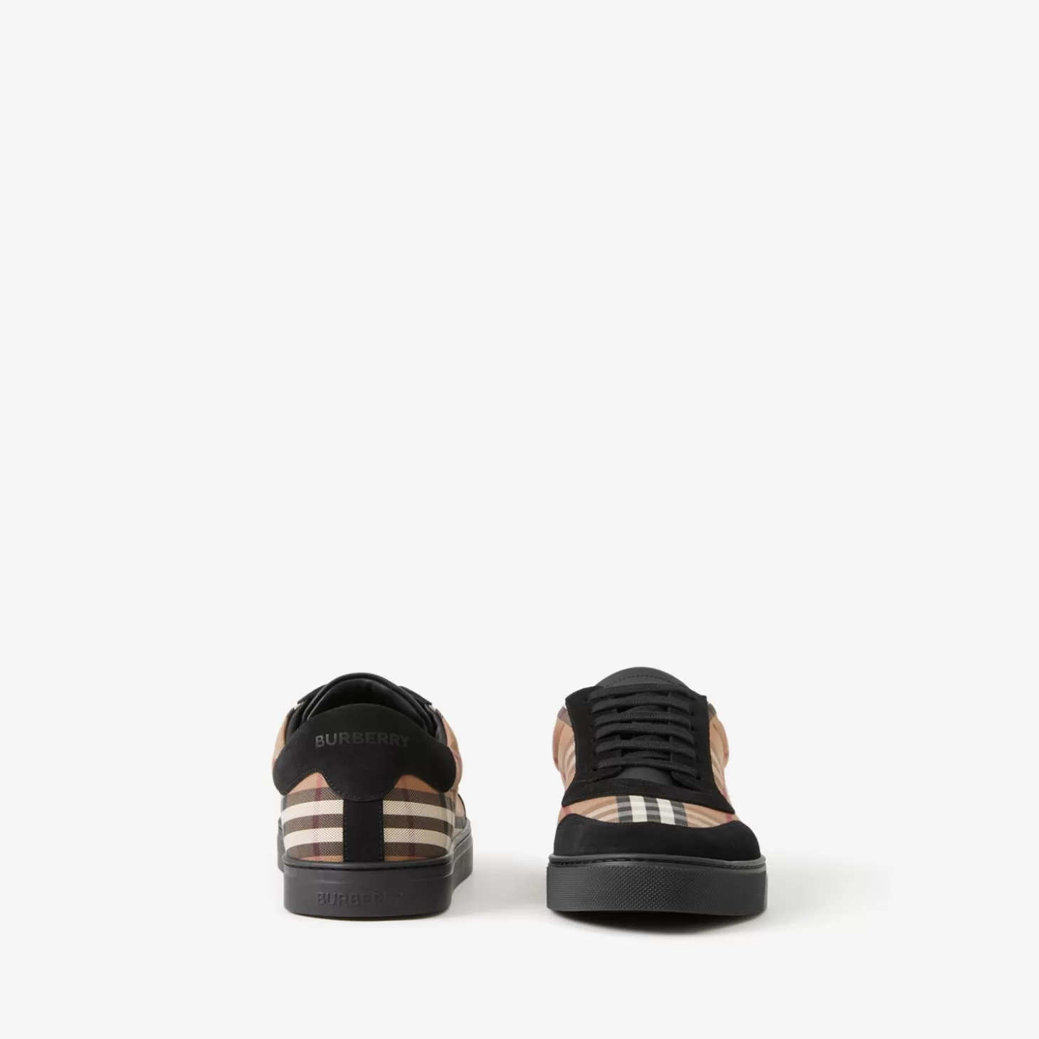 Burberry Vintage Rutig Sneakers i bomull och mocka*Män Sneakers