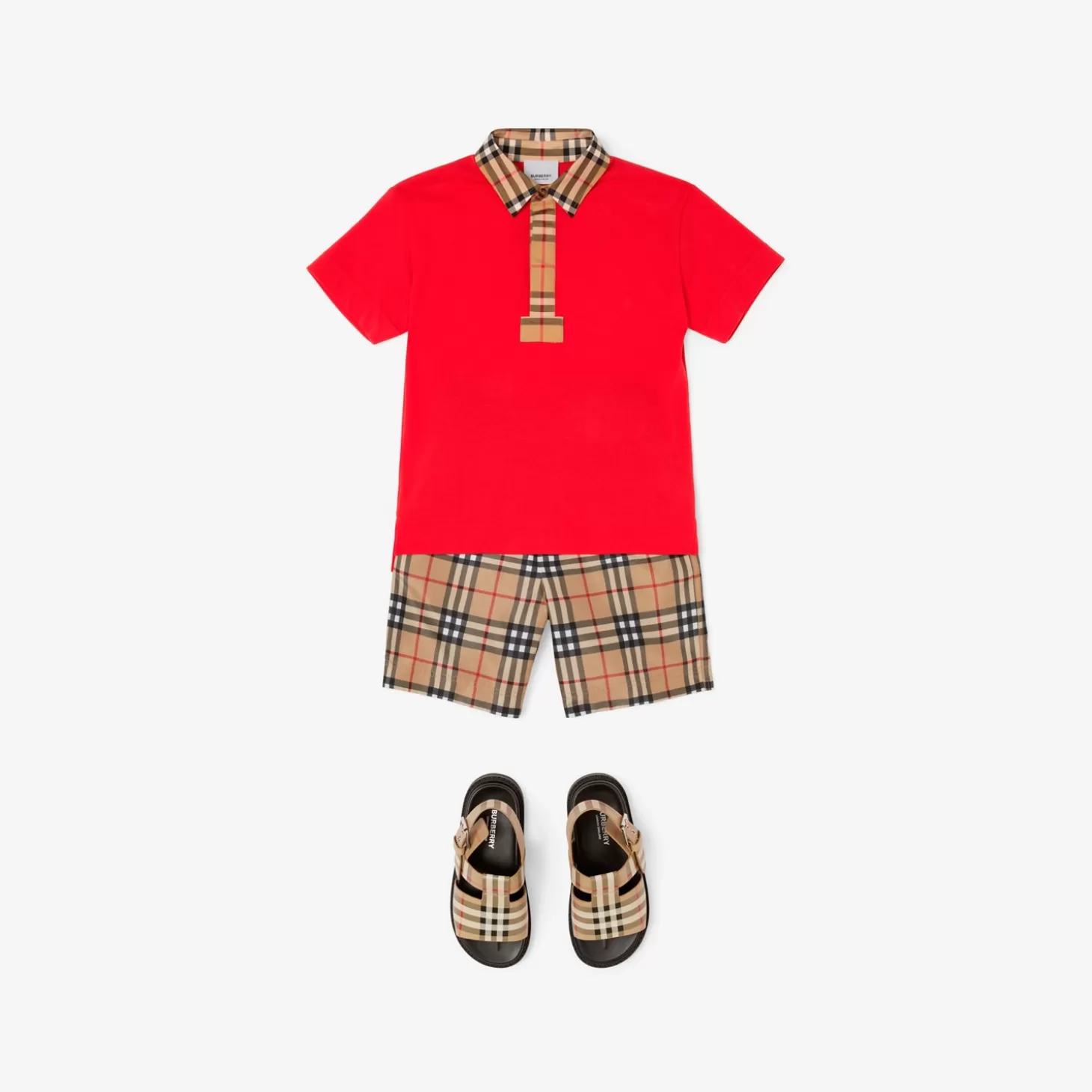 Burberry Vintage rutiga badshorts*Barn Badkläder