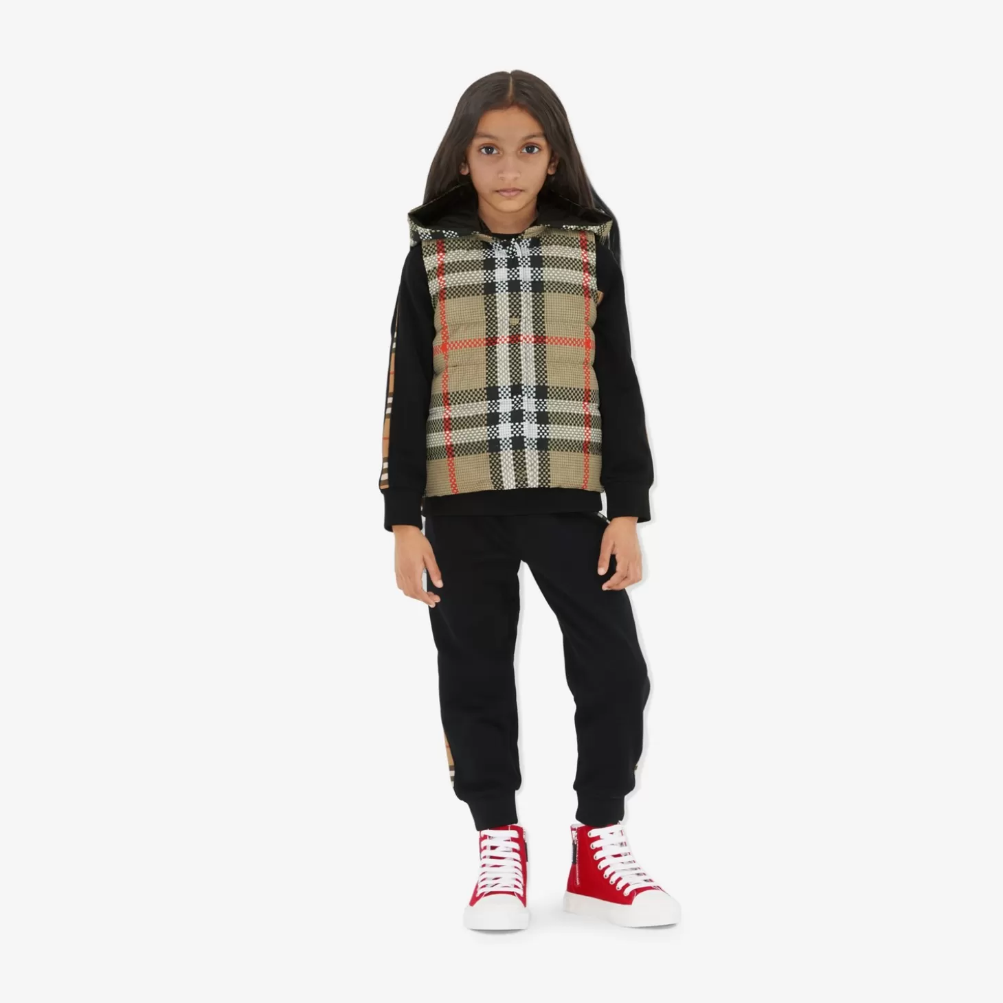 Burberry Vändbar Check Puffer Gilet*Barn Badkläder | Kaffor och jackor