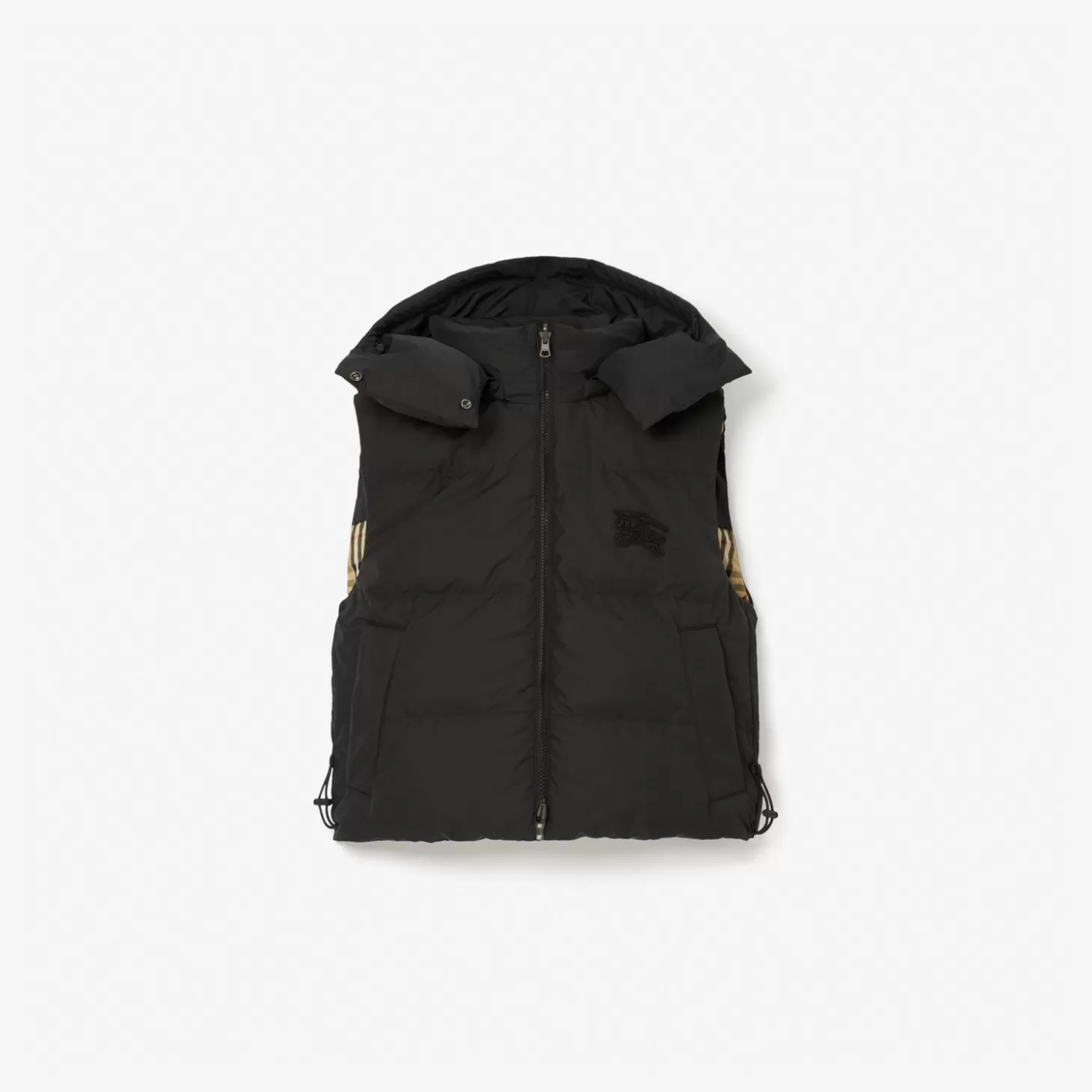 Burberry Vändbar Check Puffer Gilet*Kvinnor Pufferjackor | Kaffor och jackor