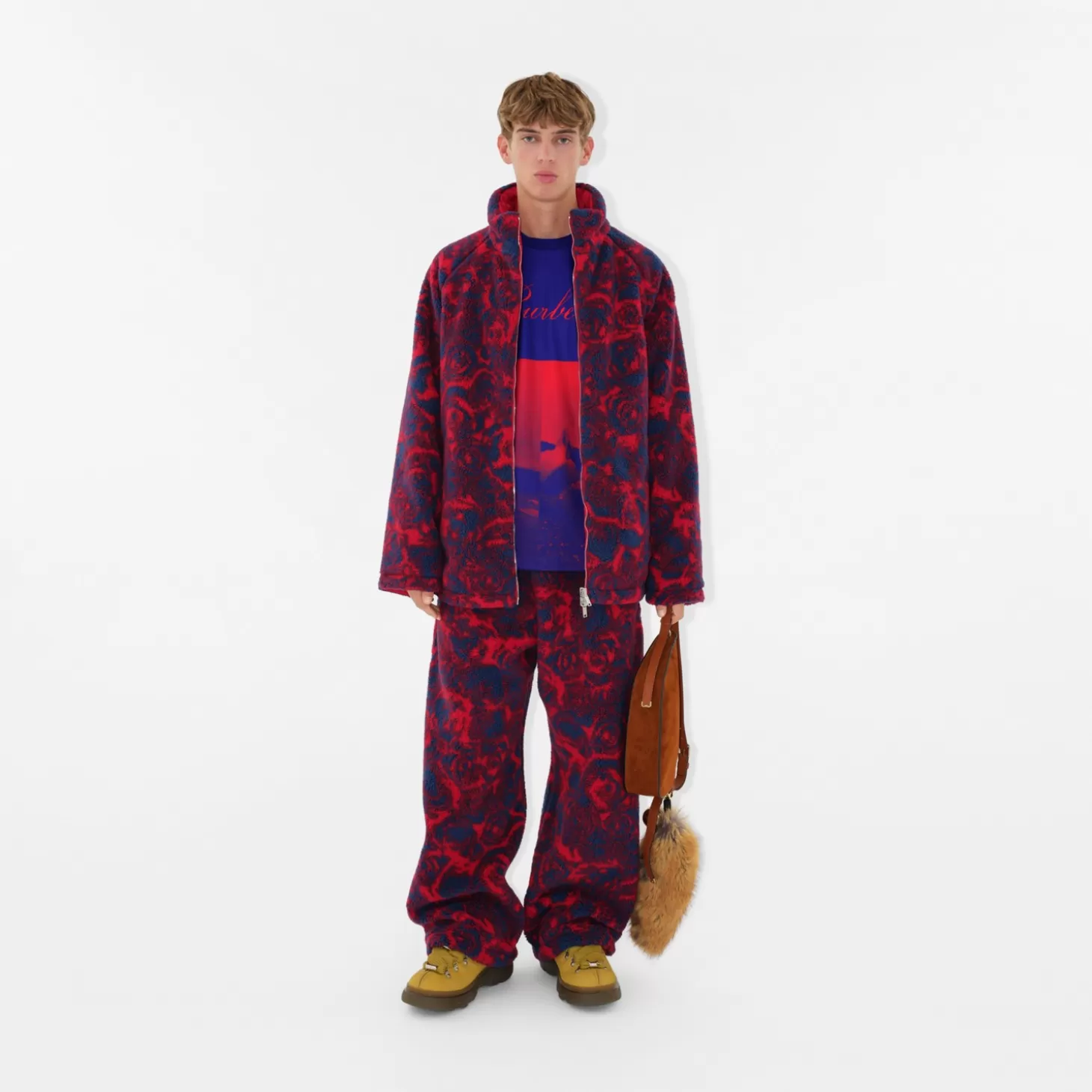 Burberry Vändbar Rose Fleecejacka*Män Kaffor och jackor
