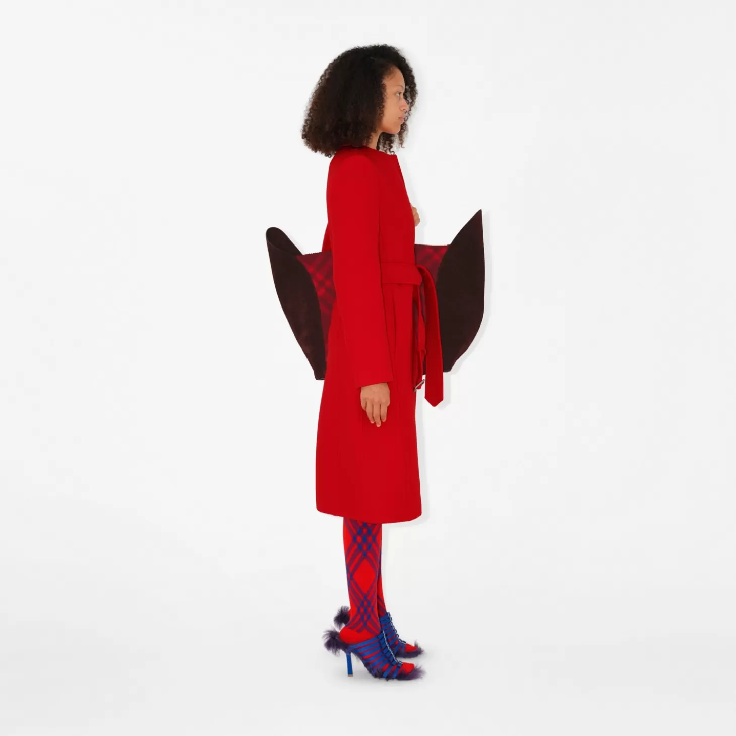 Burberry Wrap Coat av ull*Kvinnor Kaffor och jackor